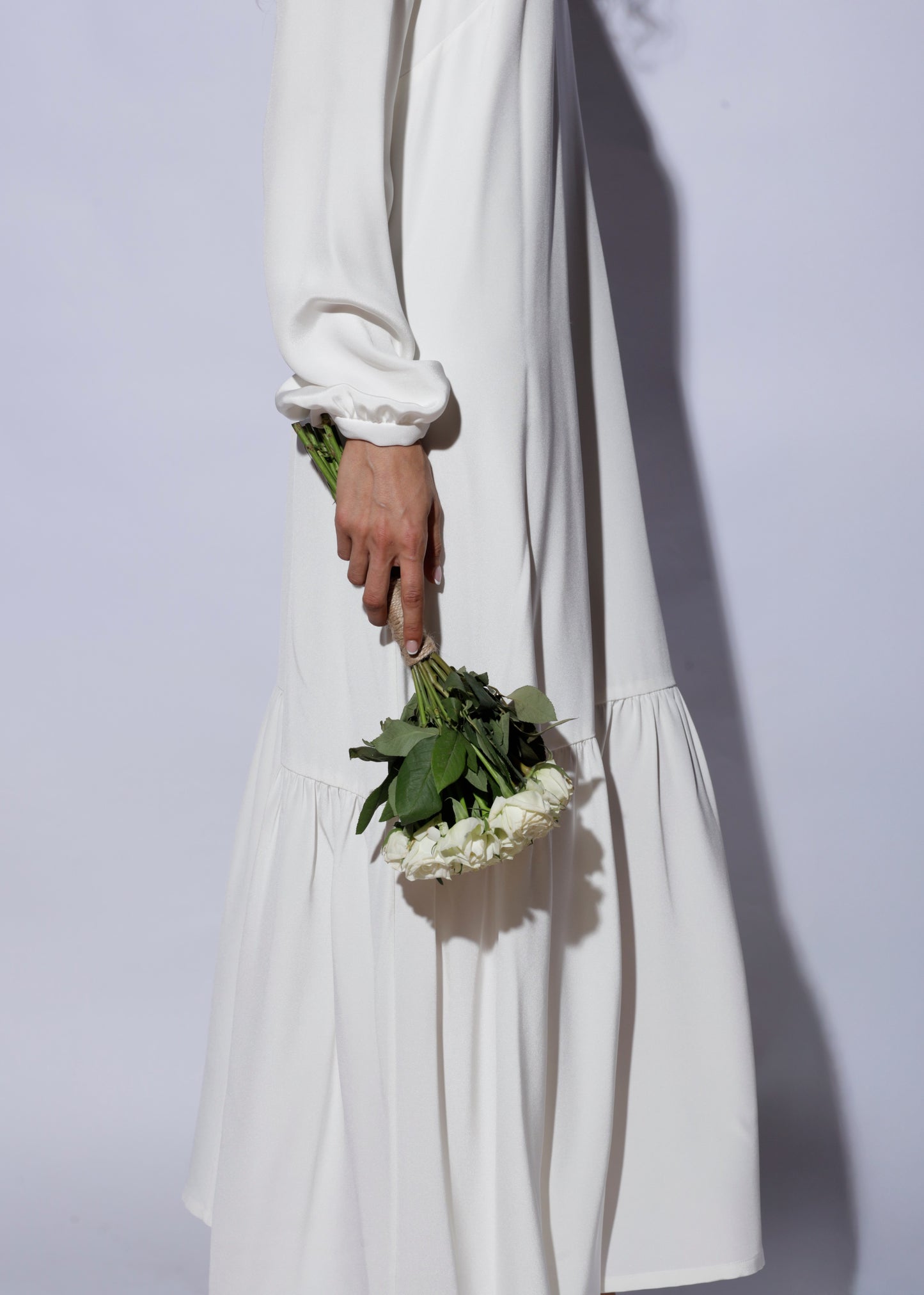 bridal silk dress